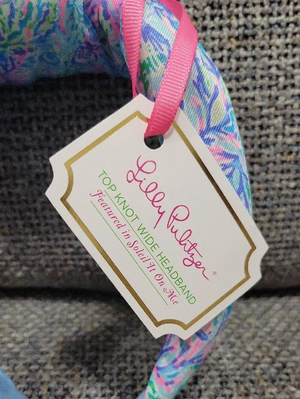 LILLY PULITZER Top Knot Wide Headband in Soleil It On Me
